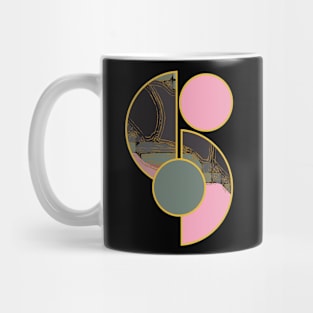 Bright vibrant modern earth tones colors unique original contemporary art 396 Abstract Mug